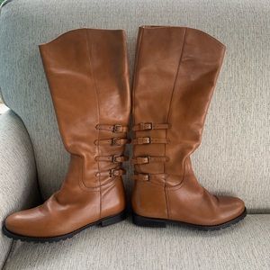 Tall Back Buckle Boots - Size 6